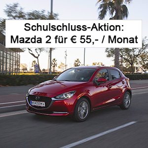 Mazda 2 Leasing-Aktion für nur € 55,- im Monat